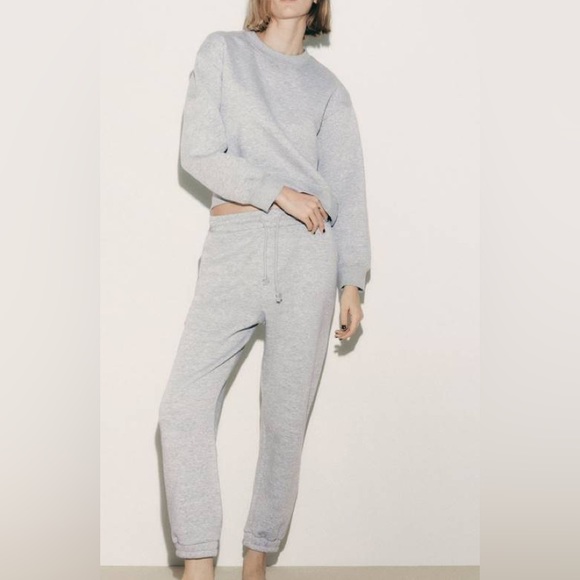 Zara Other Zara Plush Sweatshirt And Jogging Pants Poshmark
